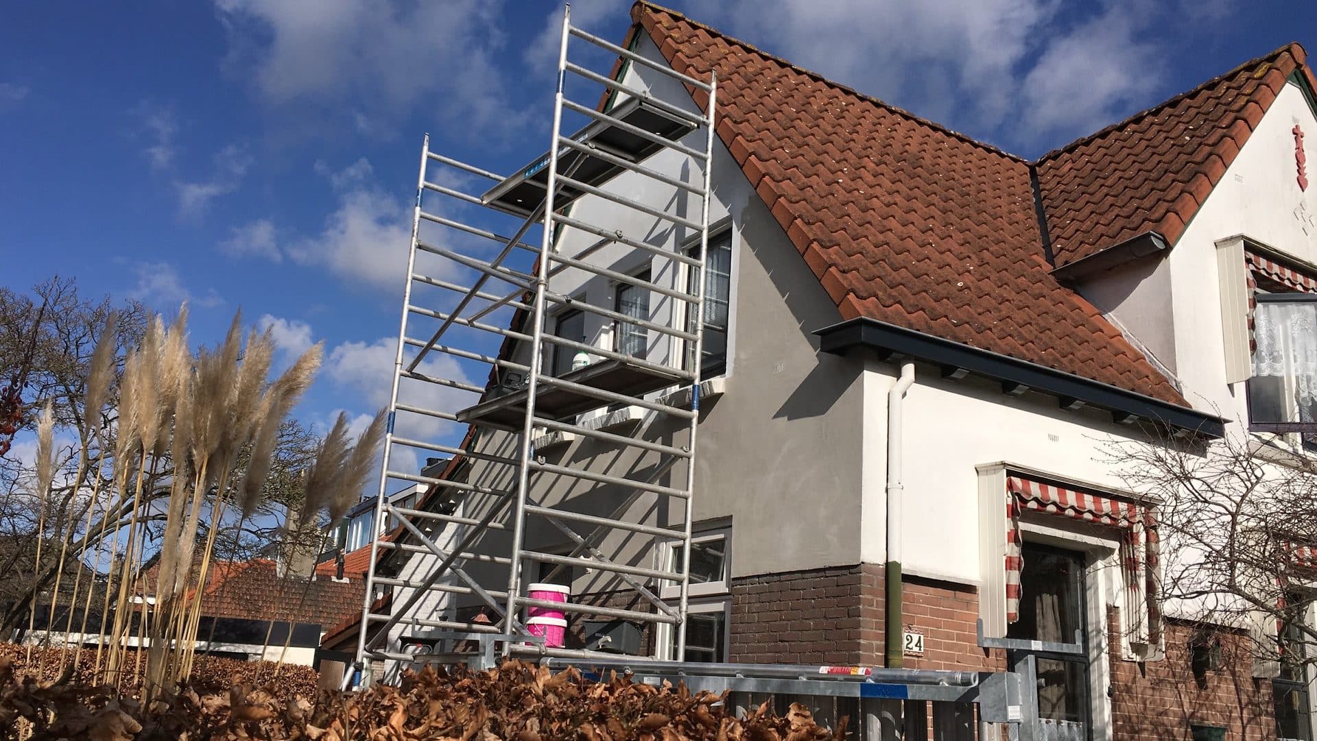 Buitenschilderwerken in aanloop